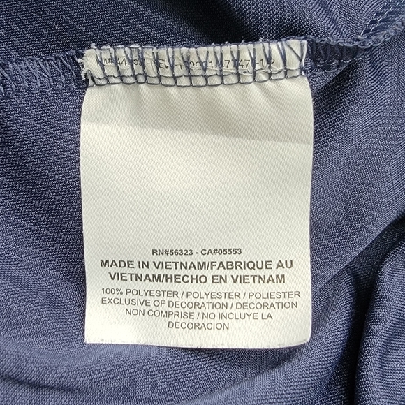 Nike Dri Fit Navy Blue Short Sleeve Polyester Golf Polo Mens Large - Picture 11 of 16